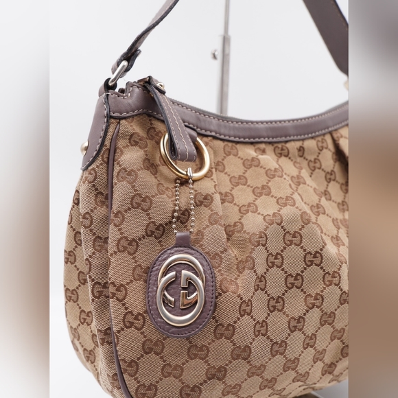 AF54❤️Gucci GG  Monogram Canvas Sukey hobo - Picture 2 of 15